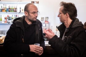 Alexander Nanau and Thomas Ernst, before the screening / Photo: Zoltán Adrián