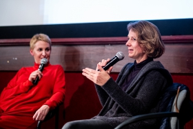 Discussion after By the Name of Tania with producer Hanne Phlypo / Photo: Balázs Ivándi-Szabó