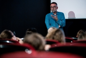 Q&A after the screening of Neighbors with director Tomislav Žaja / Photo: Zoltán Adrián