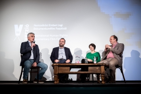 Discussion after the screening of Kabul, City in the Wind / Photo: Zoltán Adrián