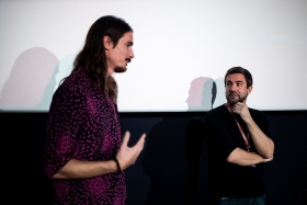 Q&A after the screening of Soyalism with co-director Enrico Parenti / Photo: Zoltán Adrián