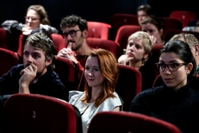 Q&A after the screening of Soyalism with co-director Enrico Parenti / Photo: Zoltán Adrián