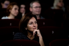 Q&A after the screening of Colectív with journalist and protagonist Mirela Neag / Photo: Zoltán Adrián