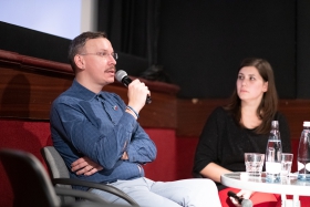 Q&A after the screening of How Big Is the Galaxy? with producer Max Tuula / Photo: Milán Rácmolnár