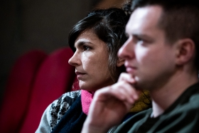 Q&A after the screening of Soyalism with co-director Enrico Parenti / Photo: Zoltán Adrián