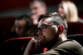 Q&A after the screening of Novaya with director Askold Kurov / Photo: Zoltán Adrián