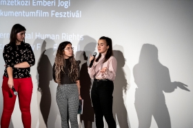 Announcing the Award of the Teen Jury: Matangi / Maya / M.I.A. / Photo: Zoltán Adrián