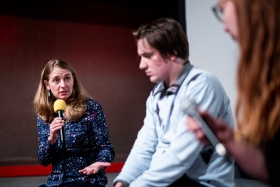 Q&A after the screening of Buddha in Africa with director Nicole Shafer / Photo: Balázs Ivándi-Szabó