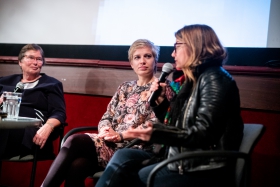 Discussion after the screening of When Tomatoes Met Wagner / Photo: Balázs Ivándi-Szabó