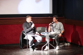 Q&A a Légszomj c. film után Daniel Lambo rendezővel / Fotó: Rácmolnár Milán