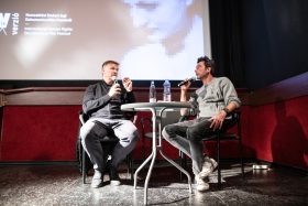 Q&A a Légszomj c. film után Daniel Lambo rendezővel / Fotó: Rácmolnár Milán