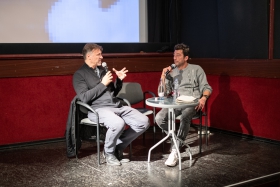 Q&A a Légszomj c. film után Daniel Lambo rendezővel / Fotó: Rácmolnár Milán