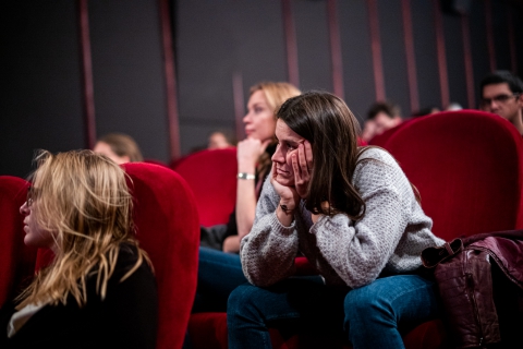 Discussion after By the Name of Tania with producer Hanne Phlypo / Photo: Balázs Ivándi-Szabó