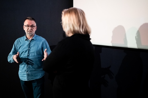 Q&A after the screening of Neighbors with director Tomislav Žaja / Photo: Zoltán Adrián