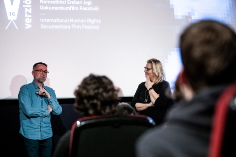 Q&A after the screening of Neighbors with director Tomislav Žaja / Photo: Zoltán Adrián