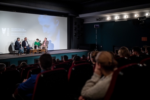 Discussion after the screening of Kabul, City in the Wind / Photo: Zoltán Adrián