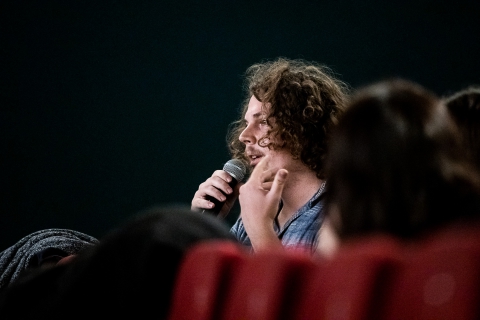 Discussion after the screening of Kabul, City in the Wind / Photo: Zoltán Adrián