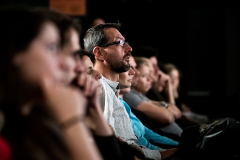 Q&A after the screening of Colectív with journalist and protagonist Mirela Neag / Photo: Zoltán Adrián