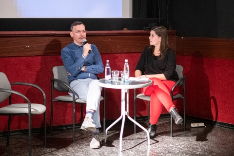 Q&A after the screening of How Big Is the Galaxy? with producer Max Tuula / Photo: Milán Rácmolnár