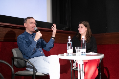 Q&A after the screening of How Big Is the Galaxy? with producer Max Tuula / Photo: Milán Rácmolnár