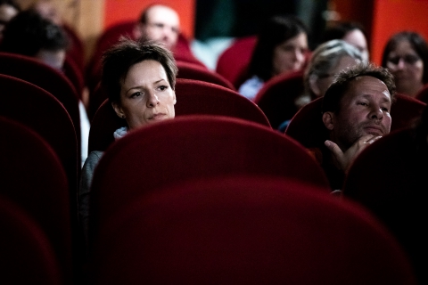 Q&A after the screening of Soyalism with co-director Enrico Parenti / Photo: Zoltán Adrián