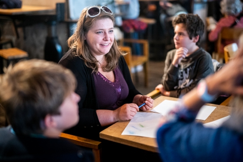 Workshop after the screening of Gods of Molenbeek / Photo: Balázs Ivándi-Szabó