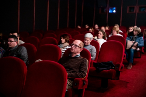 Discussion after the screening of Earth / Photo: Balázs Ivándi-Szabó